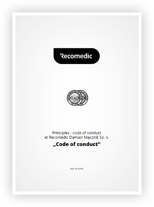 First page of Code of conduct PDF