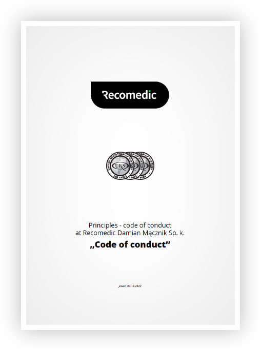 First page of Code of conduct PDF